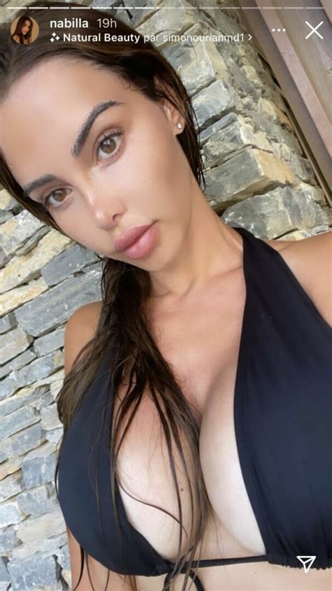 nabilla ultra sexy sur instagram elle dévoile sa poitrine xxl
