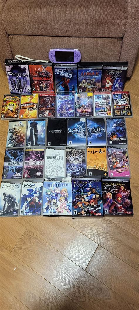 My Psp Collection So Far And Yes I Really Like Jrpgs And The Psp Had