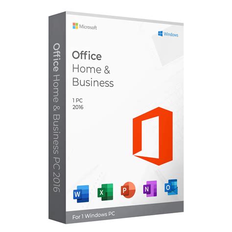 Microsoft Office 2016 Home And Business For Windows Pc