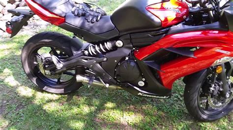The new 2013 ninja 650 abs is one bike that can do it all! 2014 ninja 650 with Danmoto gp exhaust with baffle - YouTube