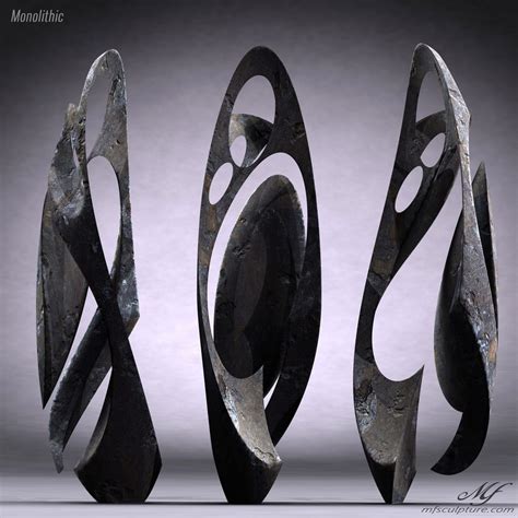 Monolithic Abstract Contemporary Sculpture Mike Fields 5 Mike