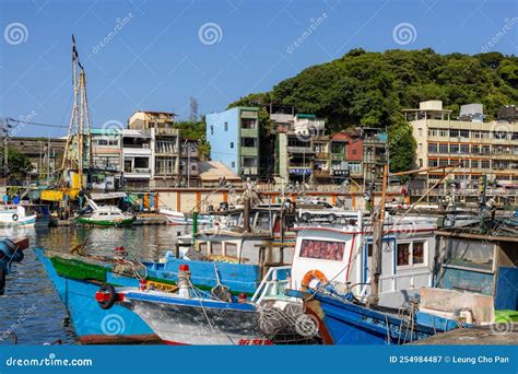 Zhengbin Keelung Harbor Bay In Taiwan Stock Image Image Of Seaside