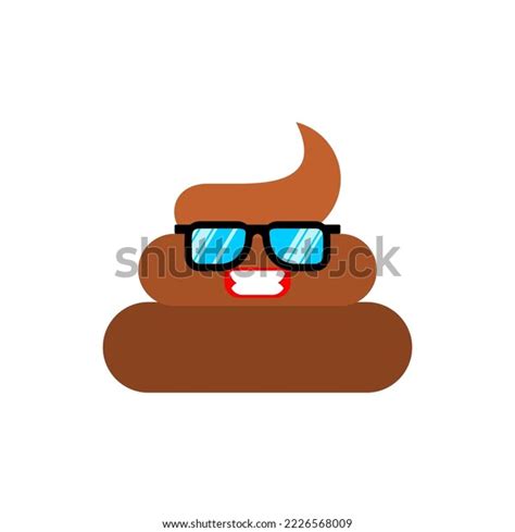 Cool Shit Poop Sunglasses Vector Illustration Stock Vector Royalty