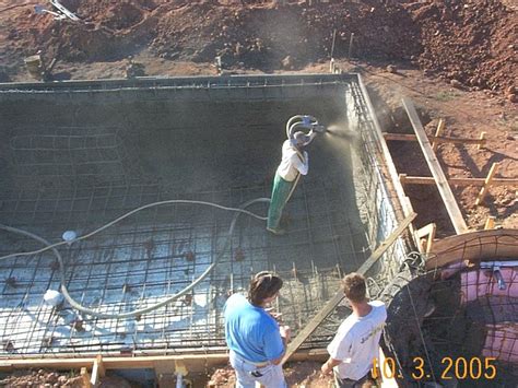 For safety reasons, your pool cannot be installed or built under any overhead wires (electrical and you won't be allowed to build a pool or any other permanent structure on an easement, so be sure how much do above ground and inground swimming pools cost? Do-it-Yourself: Build an Inground Swimming Pool: Shotcrete Day