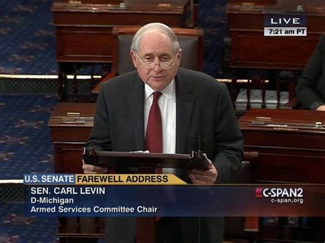 Levin Says Farewell To Senate