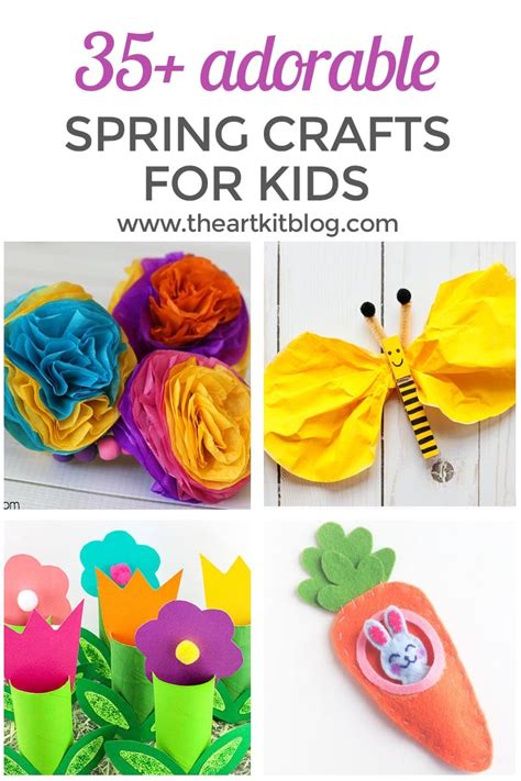 35 Adorable Spring Crafts For Kids The Art Kit