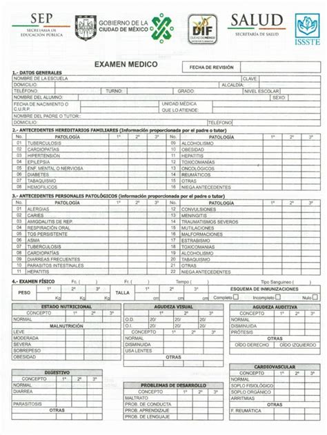 Formato para imprimir del Certificado Médico 2019 CDMX Certificado