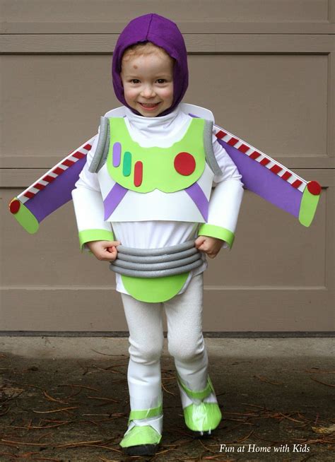 Diy Kids Buzz Lightyear No Sew Halloween Costume From Fun At Home With