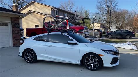 2017 Honda Civic coupe roof rack for bikes 