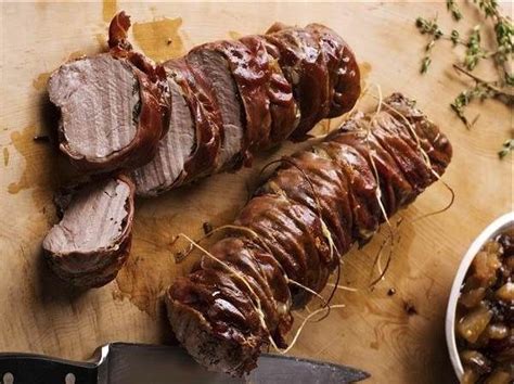 Be generous with the salt and pepper and this recipe requires the beef tenderloin to be tied so you're going to want to have some kitchen twine on hand! Serve Ina Garten's herbed pork tenderloins with an easy ...