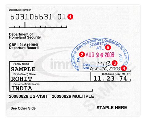 Paper Form I 94 Usa Arrival Departure Record Immihelp