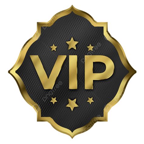 Vip Badge White Transparent Vip Exclusive Badge With Elegant Design