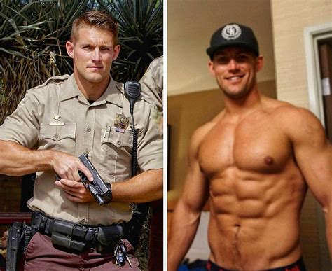 Uniformed Man And His Shirtless Version Too Men In Uniform Dude