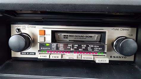 Sanyo Red Sound 50w An Iconic 80s Car Stereo Youtube
