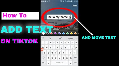 How To Add Text And Time It To Move Or Scroll In Tiktok Step By Step