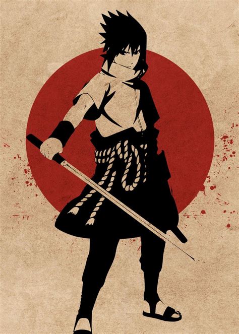 Sasuke Uchiha Naruto Poster By Everything Anime Displate In 2021