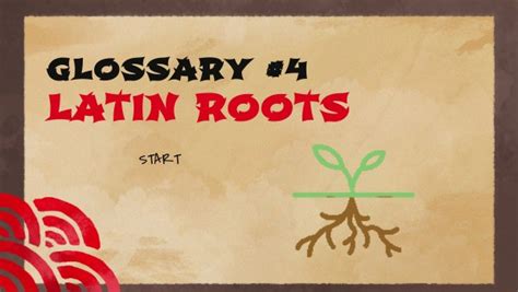 Glossary 4 Latin Roots