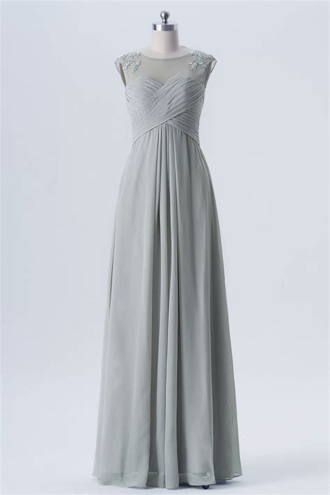 Maybe you would like to learn more about one of these? Robe grise longue pour cocktail de mariage encolure ...