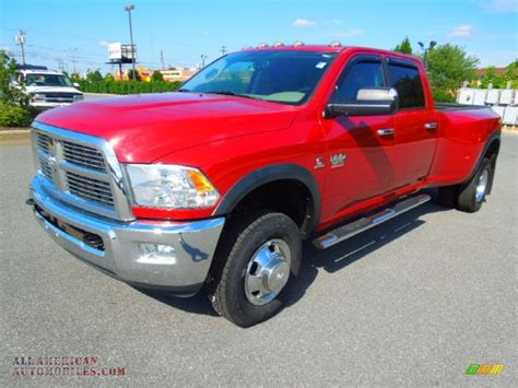 2010 Dodge Ram 3500 Slt Crew Cab 4x4 Dually In Inferno Red Crystal
