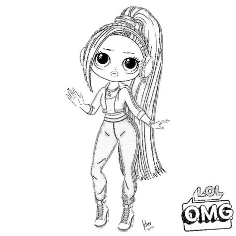 Lol Omg Dolls Series 3 Coloring Pages Free Coloring Pages