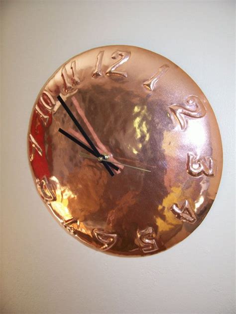 Copper Wall Clock By Redhillclockco On Etsy Copper Wall Clock
