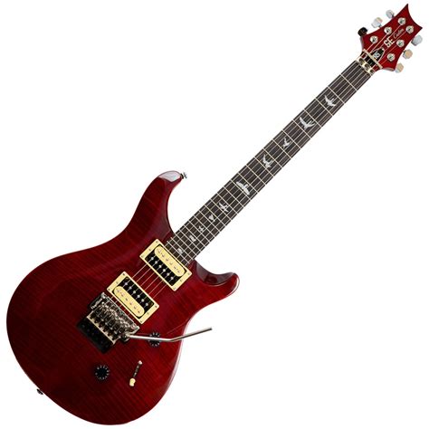 Disc Prs Se Custom 24 Floyd Rose Electric Guitar Black Cherry Na