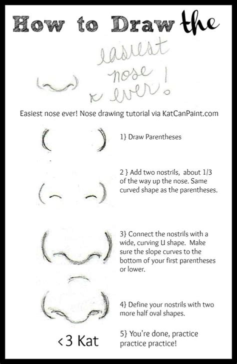 How to draw nose for beginners? How to Draw Noses | Nose drawing, Cute drawings, Drawings