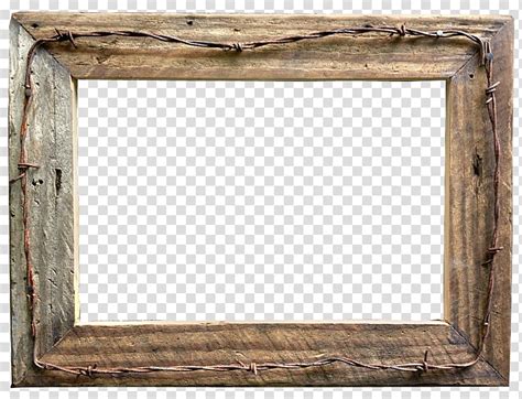 Rustic Wood Frames S Brown Border Transparent Background Png Clipart