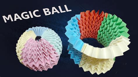 Origami Magic Ball Tutorial Multi Color Method Youtube