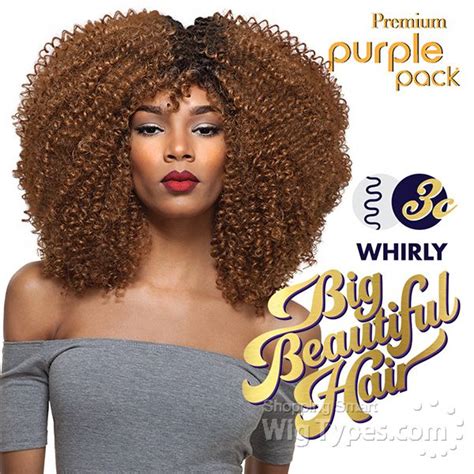 Outre Purple Pack Human Hair Blend Weaving Big Beautiful Hair 3c