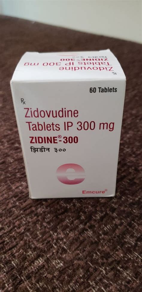 Zidovudine Zidine Tablet 1x60 Tab Prescription At Rs 899bottle In Surat
