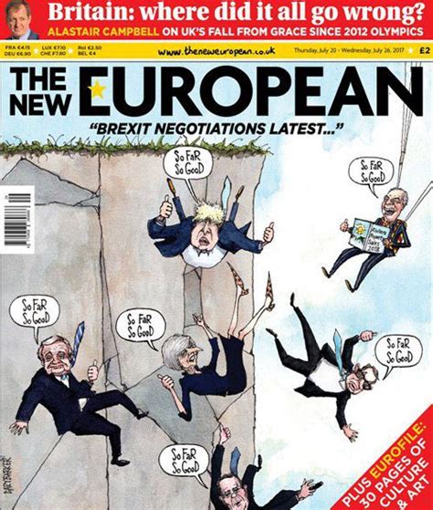 Brexit Lemmings Cartoon Political Cartoonist Gary Barker Cartoons