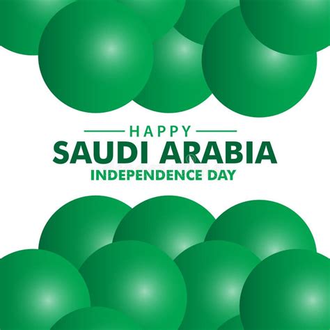 Happy Saudi Arabia Independence Day Vector Template Design Illustration