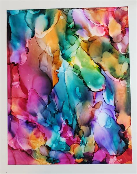 Original Alcohol Ink Abstract Painting Abstract Painting Alcohol Ink