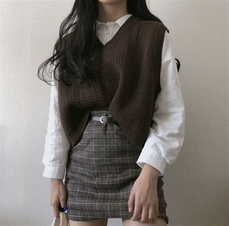 7 ways to style a sweater vest aesthetic clothes korean girl fashion korean fashion