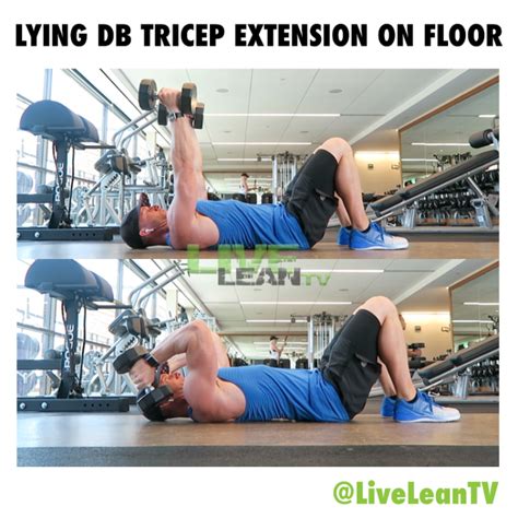 10 Minute Dumbbell Tricep Workout At Home Live Lean Tv