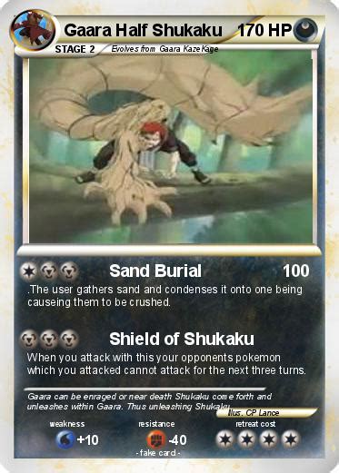 Pokémon Gaara Half Shukaku Sand Burial My Pokemon Card