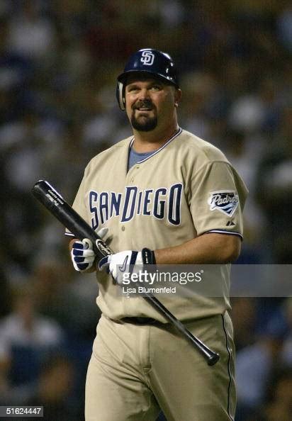 Pitcher David Wells Of The San Diego Padres Steps Up To Bat During