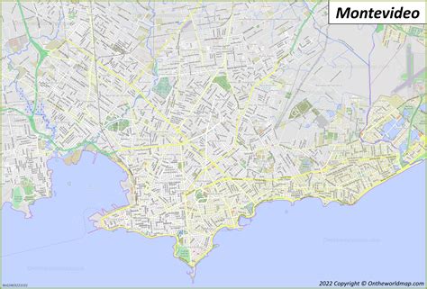 Mapa De Montevideo Uruguay Mapas Detallados De Montevideo