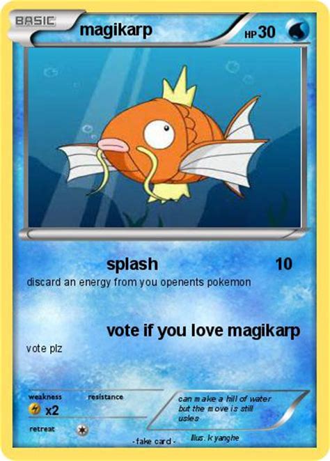 Pokémon Magikarp 1065 1065 Splash My Pokemon Card