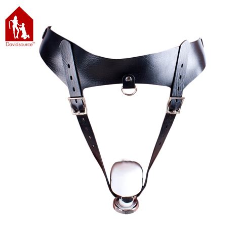 Davidsource Leather T Back Straps On With Vibrator Holder Women Thong