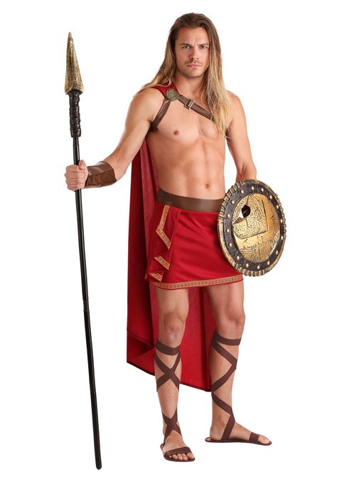 men s rugged spartan costume