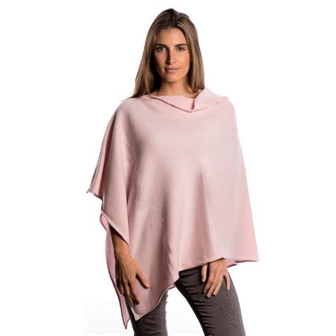 Light Pink Cashmere Ponchopink Cashmere Poncholight Pink Etsy Uk