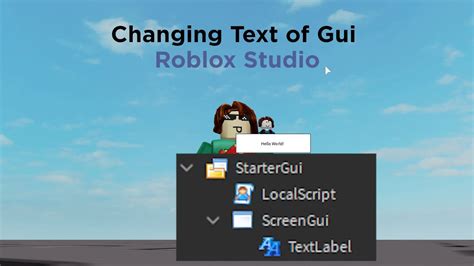 How To Change The Text Of A Gui Roblox Studio Youtube