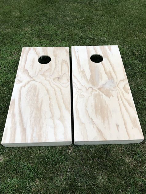 Unfinished Cornhole Boards Unpainted Sanded Bare Wood Great For