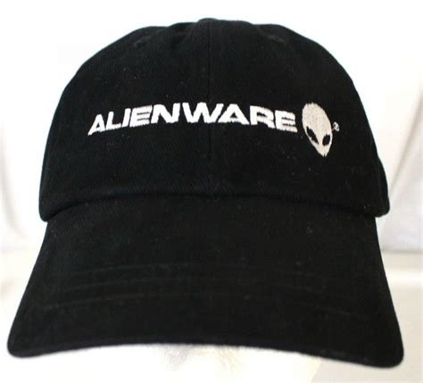 Alienware™ Black Cap Hat Adjustable Size Gaming Computer Hardware