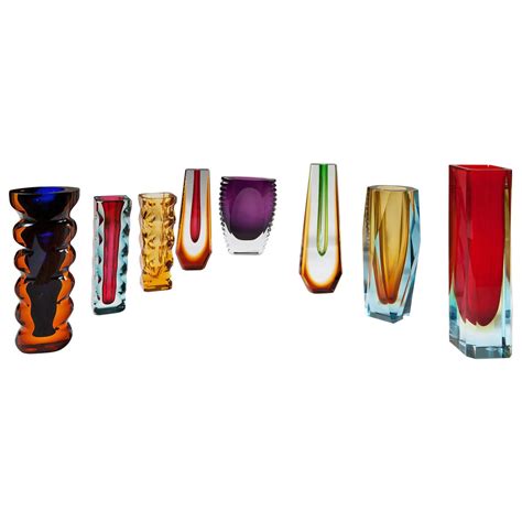 Collection Of Czechoslovakian Glass Vases For Sale At 1stdibs Czechoslovakia Glass Vase Czech