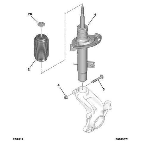 Citroen C Petrol Front Suspension Shock Absorber Sy