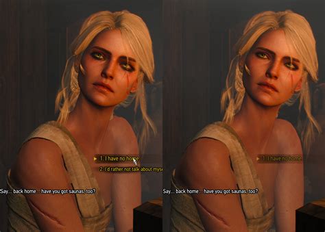 witcher 3 wild hunt eye and makeup tweaks for ciri and yen Твики для глаз и макияжа Цири и Йен