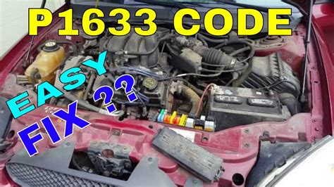 Ford Taurus P1633 Code Rough Or Wont Idle Blown Fuse Youtube